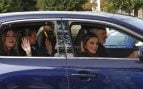 La Familia Real antes de entrar en El Pardo. (Foto: Gtres)
