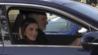 Los Reyes a su llegada al Palacio de El Pardo. (Foto: Gtres)