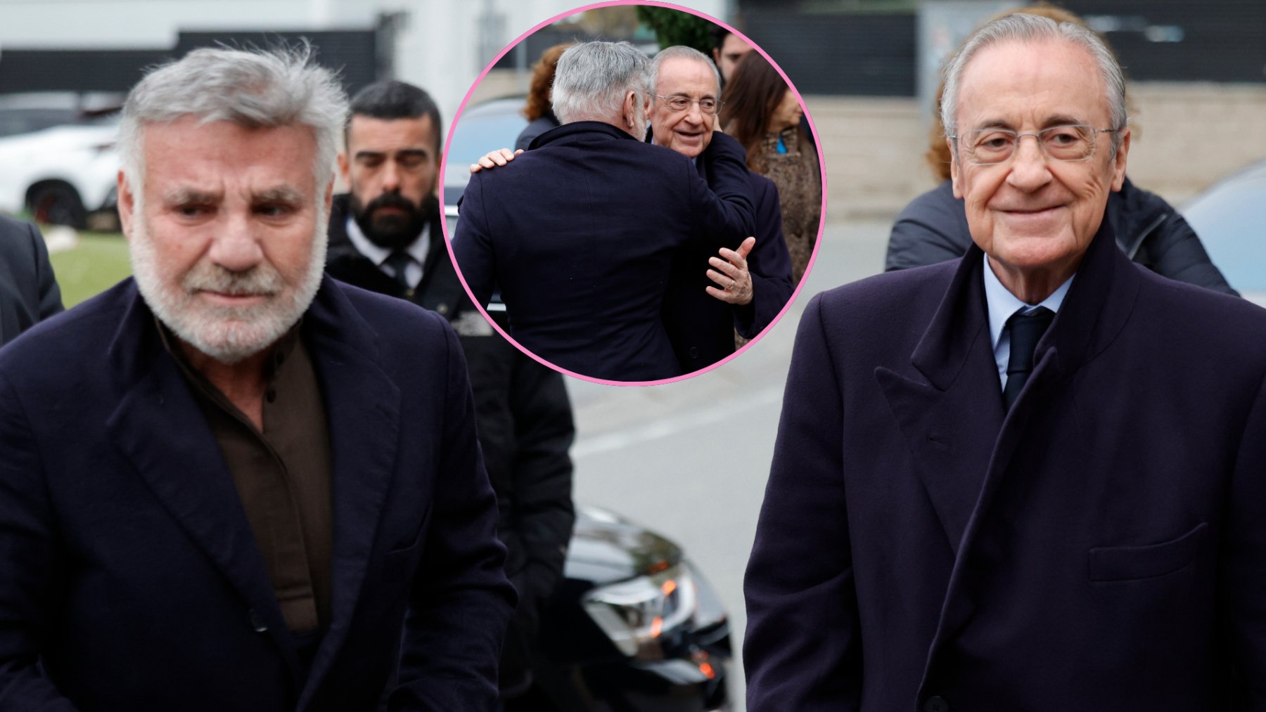 Joaquín Torres despide a su padre arropado por Florentino Pérez