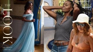 Michelle Obama, en un montaje fotográfico realizado por LOOK.