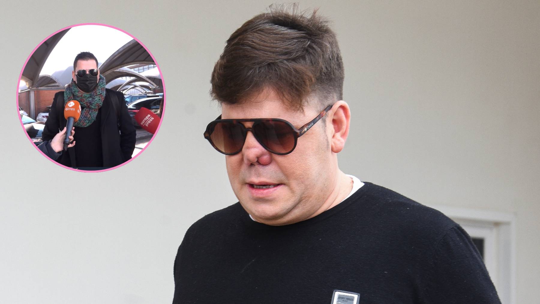 La nariz de Lucas González vuelve a ser protagonista: el gesto del cantante camino a su cita médica