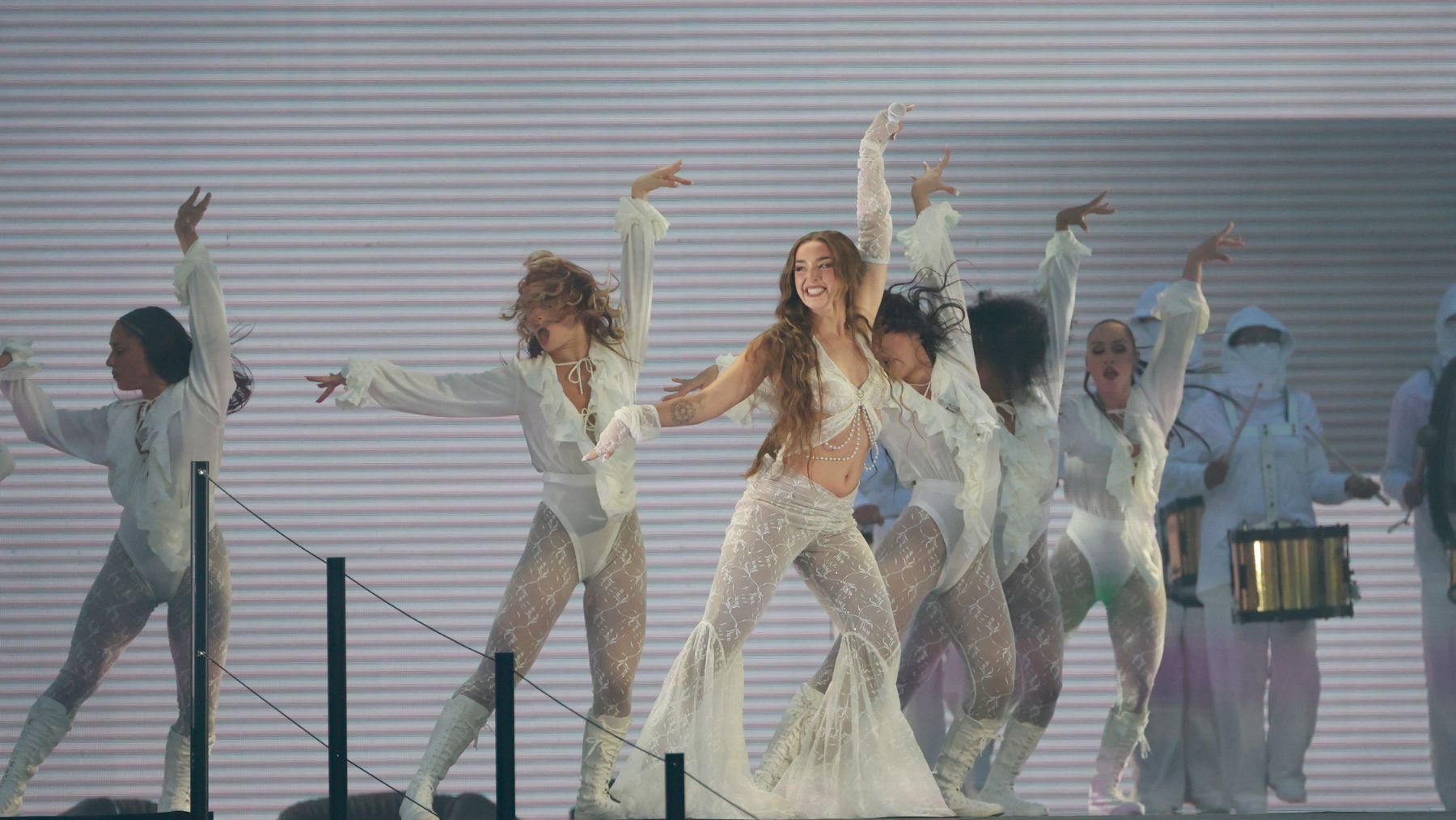 Lola índigo durante un concierto. (Foto: Gtres)