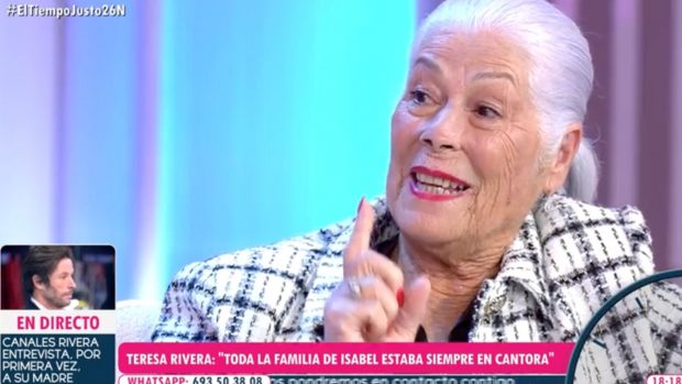 Teresa Rivera en 'El tiempo justo'. (Foto: Telecinco)