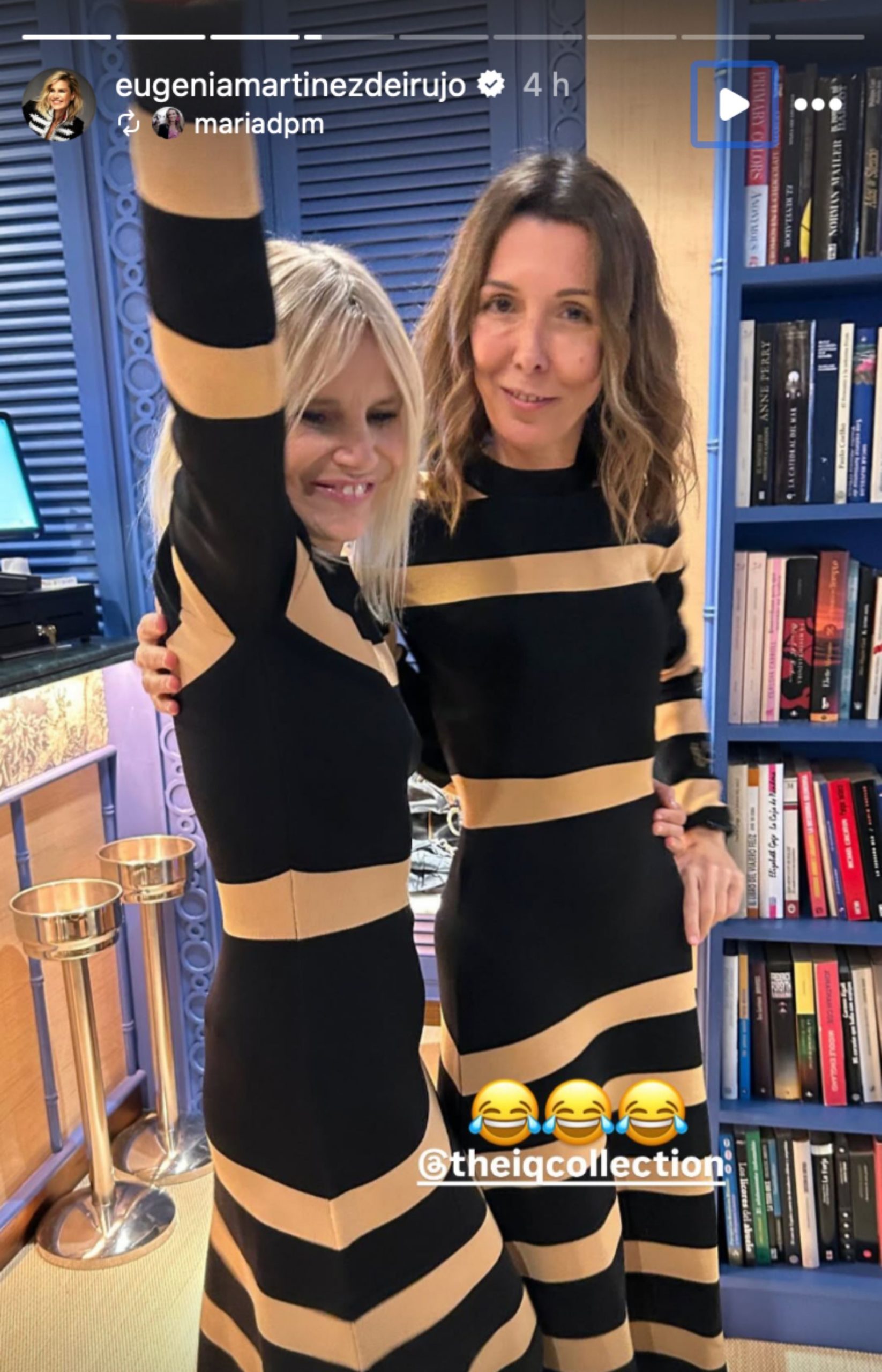 Eugenia Martínez de Irujo junto a una amiga en su cumpleaños. (Foto: Redes sociales)