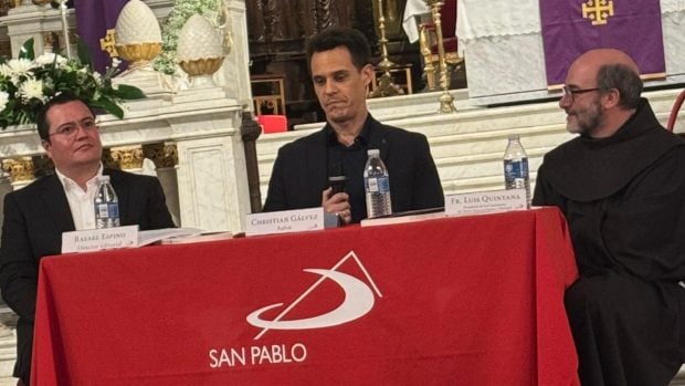 Christian Gálvez en la presentación de su libro. (Foto: LOOK)