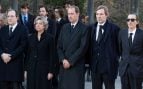 Los hermanos Gómez-Acebo durante el funeral de la infanta Pilar. (Foto: Gtres)