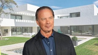 Bertín Osborne y la casa en la que vivió de alquiler en Madrid. Fotos: Idealista y Gtres)