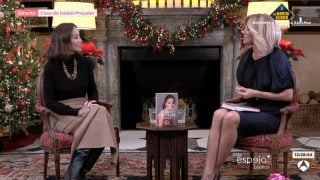 Isabel Preysler y Susanna Griso en ‘Espejo Público’. (Foto: Atresmedia)