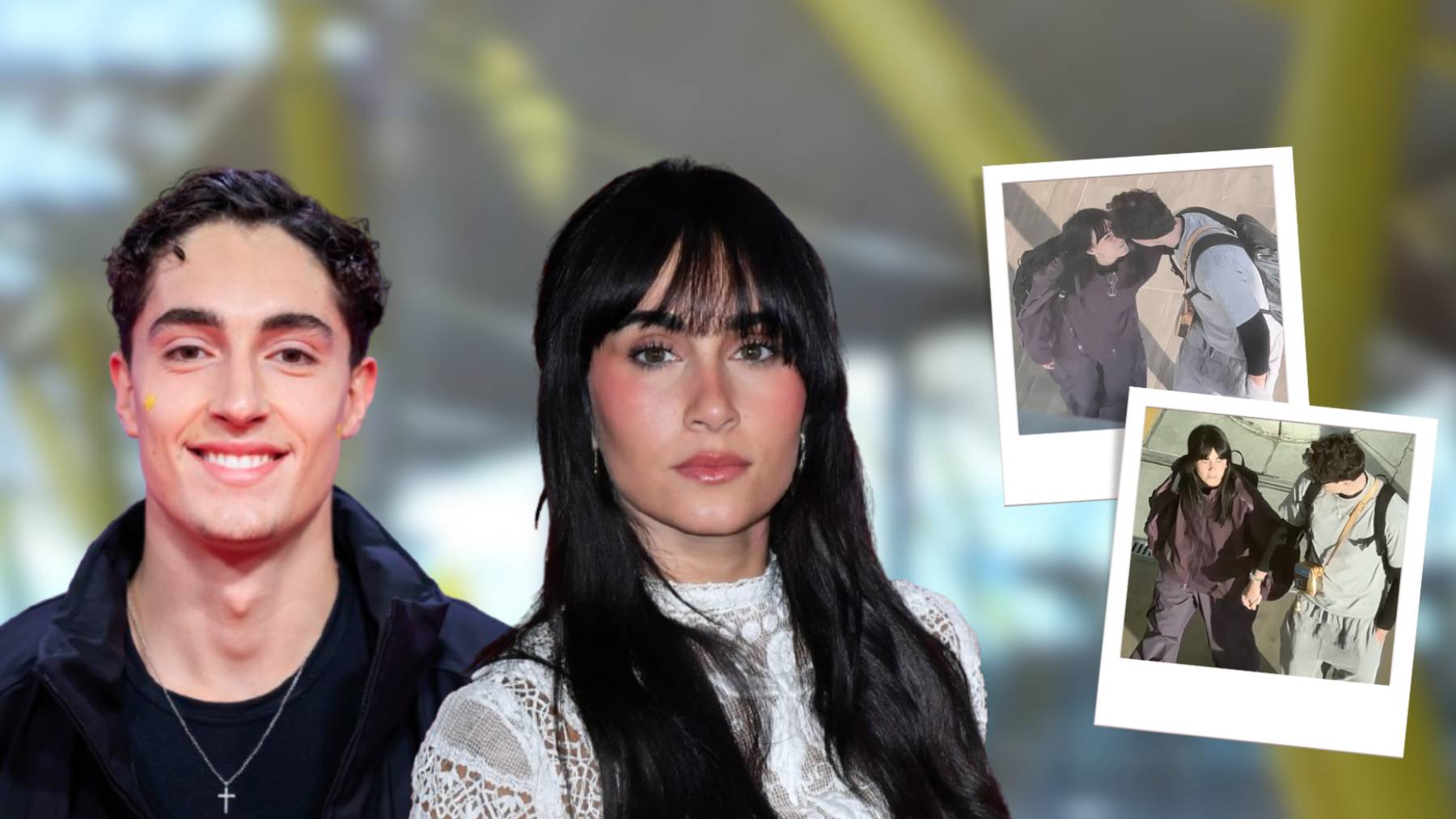IMÁGENES EXCLUSIVAS | La romántica escena de Aitana y Plex en el aeropuerto tras su viaje a Maldivas