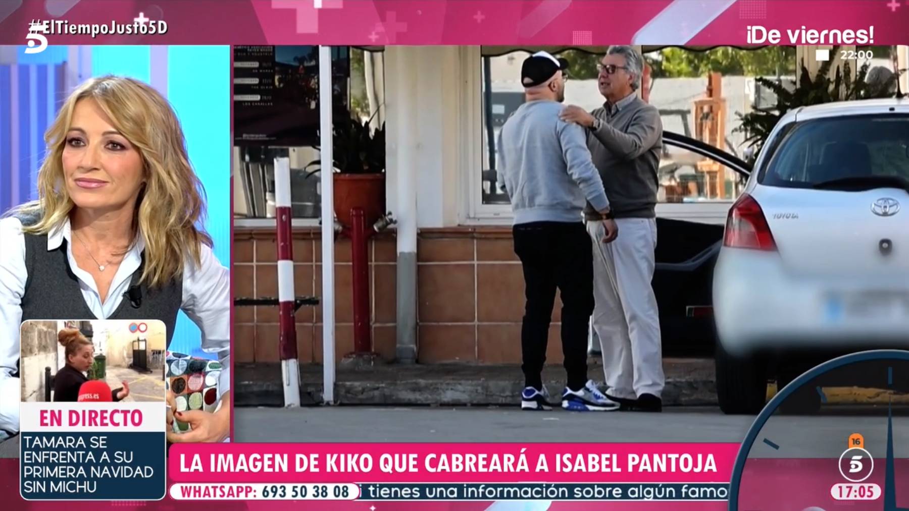 Kiko Rivera junto a su tío Antonio Rivera. (Foto: Telecinco)