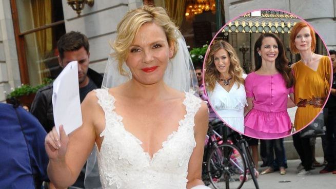 Kim Cattrall y el reparto de 'Sexo en Nueva York'. (Fotos: Gtres)