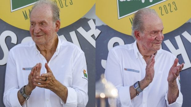 Juan Carlos I con un Richard Miller, uno de sus favoritos. (Fotos: Gtres)