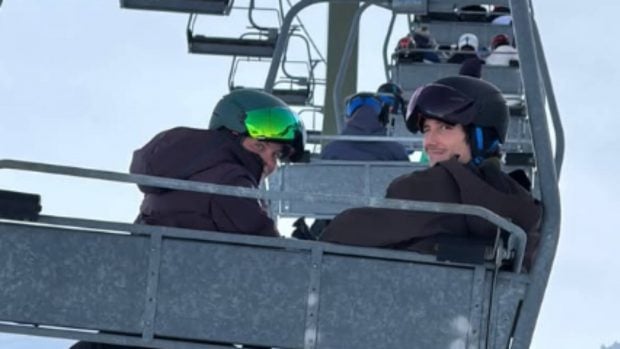 Nacho Aragón y Bea Gimeno en Baqueira. (Foto: Instagram)