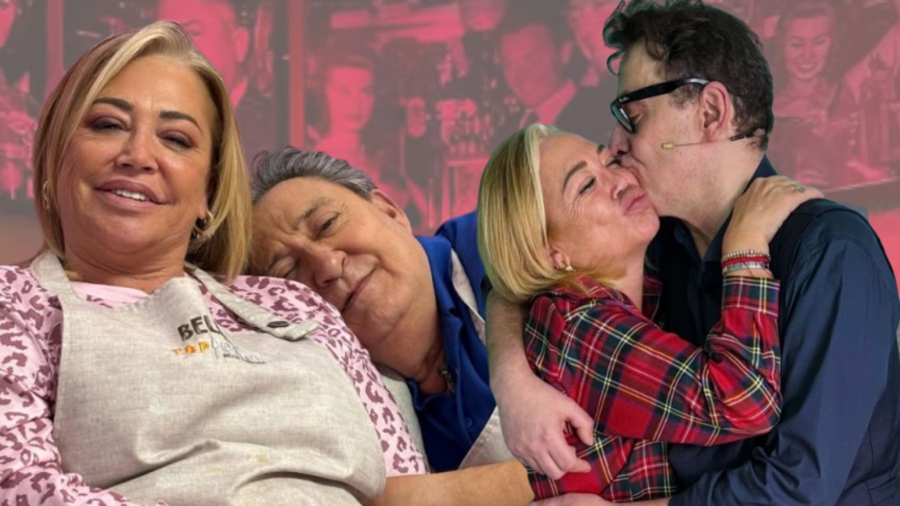 La divertida tarde de Belén Esteban junto a Luis Merlo y Mariano Peña en un bar de Madrid