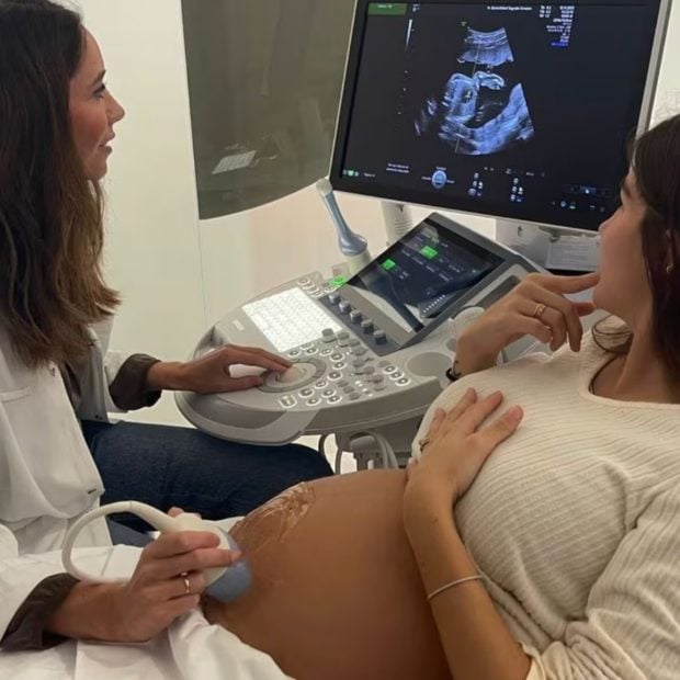 Blanca Llandres en su última ecografía. (Foto: Redes Sociales)