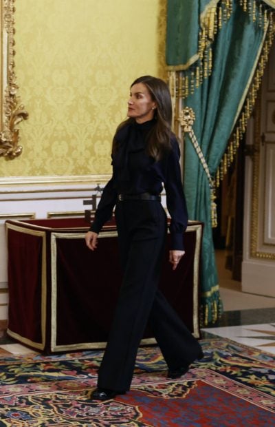 Doña Letizia en un acto de su agenda oficial. (Foto: Gtres)