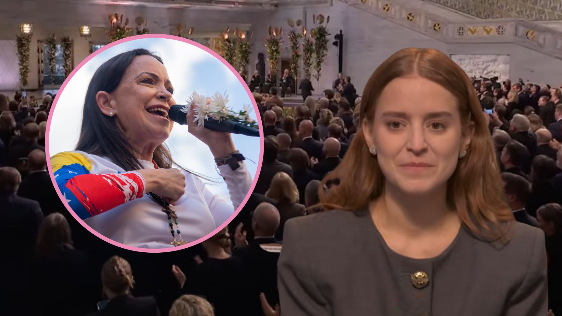 Ana Corina Sosa, orgullo de hija y un sueño cumplido en los Premios Nobel