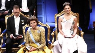La reina Silvia y la princesa Victoria en la entrega de los Premios Nobel. (Foto: Gtres)