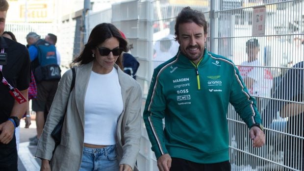 Fernando Alonso y Melissa Jiménez. (Foto: Gtres)