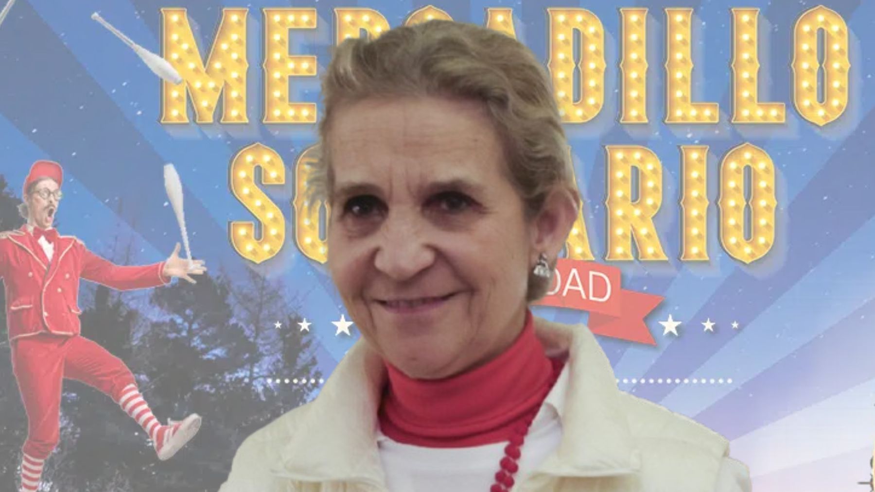 La infanta Elena muestra su lado más solidario colaborando en el mercadillo benéfico de Mapfre