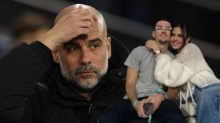 Montaje de Pep Guardiola y sus hijos. (Fotos: Gtres e Instagram)