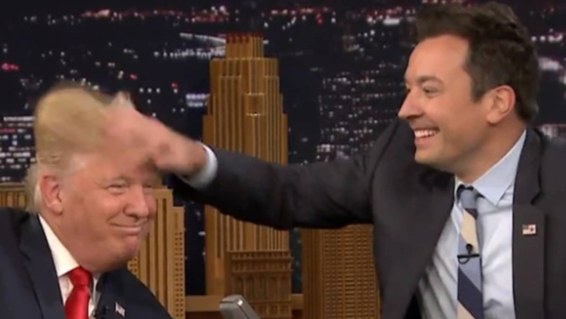 El día que Jimmy Fallon despeinó a Donald Trump