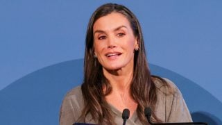 La Reina Letizia en un acto  en Madrid. (Foto: Gtres)