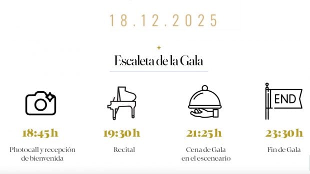 Así fue la cena de gala navideña organizada en el Teatro Real. (Foto: Teatro Real)