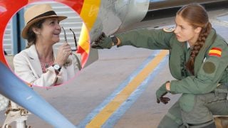 El guiño de la princesa Leonor a su tía, la infanta Elena. (Fotos: Gtres)