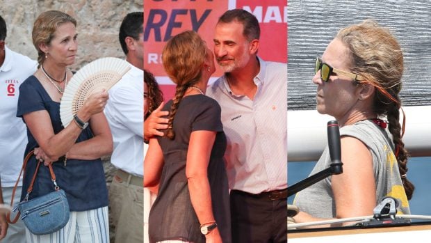 La trenza es el recogido fetiche de su tía, la infanta Elena. (Fotos: Gtres)