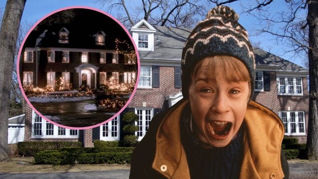Macaulay Culkin y la mansión de 'Solo en casa' antes y ahora. (Foto: Gtres y 20th Century Fox)