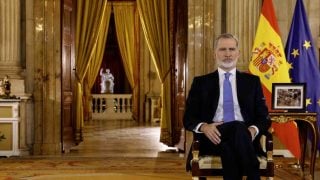 El Rey Felipe en su Mensaje de Navidad de 2024. (Foto: Casa de S.M. el Rey)