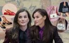 Montaje Reina Letizia y sus prendas fetiche. (Fotos : Gtres y web de Sézane)