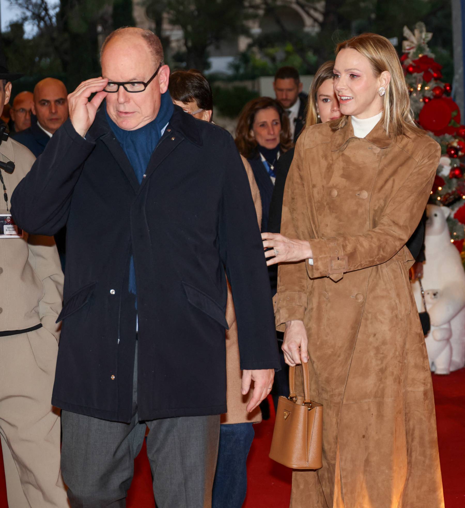 El príncipe Alberto y Charlene de Mónaco en un acto oficial. (Foto: Gtres)