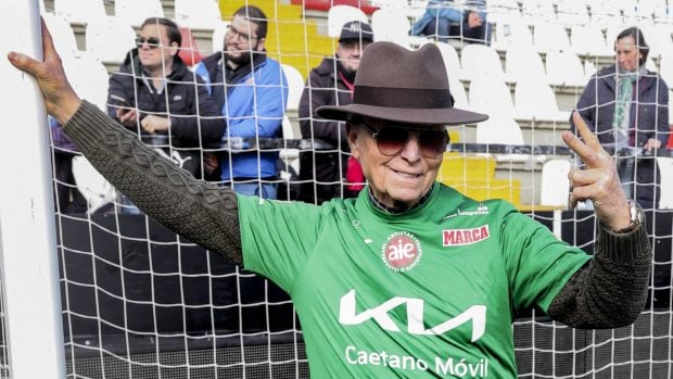 José Ortega Cano en le partido benéfico. (Foto: Gtres)