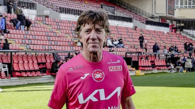 Nicolás Vallejo-Nágera en el Estadio de Vallecas. (Foto: Gtres)