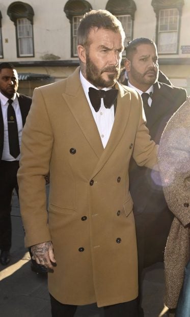 David Beckham en la boda de Holly Ramsay. (Foto: Gtres)