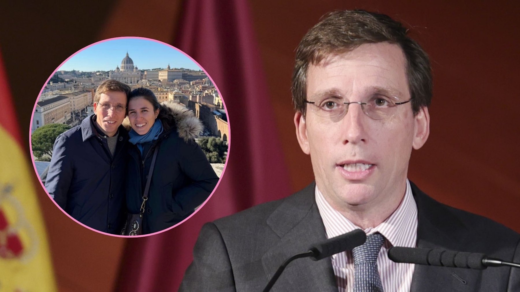 La foto de Almeida y Teresa Urquijo durante su viaje a Roma para conocer al Papa León XIV