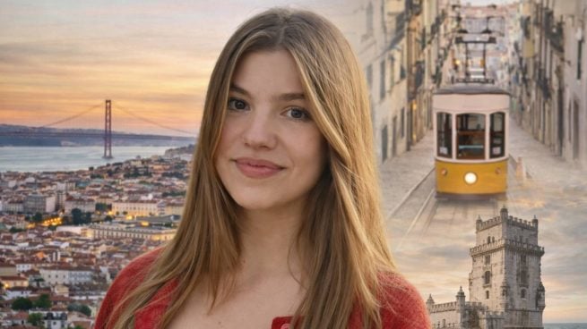 Infanta Sofía y Lisboa al atardecer. (Collage hecho por LOOK)