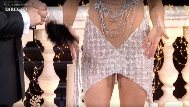 Vestido de Cristina Pedroche en las Campanadas 2025. (Foto: Antena 3)