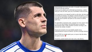 El comunicado de Morata hecho con la IA. (Foto: Gtres)
