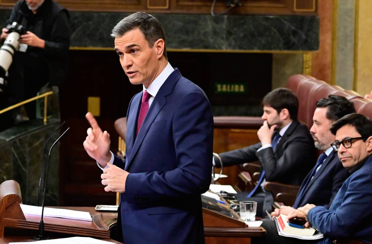 Pedro Sánchez, durante la sesión de investidura en el Congreso de los Diputados, en Madrid, el 2 de junio de 2018. (Foto: Gtres)