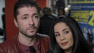 Ángel Cristo y Ana Herminia en el photocall de ‘Campeones 2’. (Foto: Gtres)