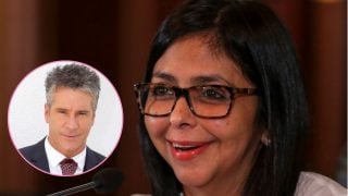 Montaje de Fernando Carrillo con Delcy Rodríguez. (Foto: Instagram y Gtres)