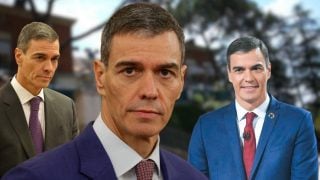 Pedro Sánchez en un montaje de fotos hecho por LOOK.