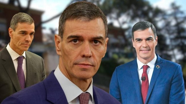Pedro Sánchez en un montaje de fotos hecho por LOOK.