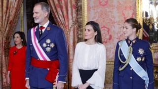 La Familia Real durante la Pascua Militar de 2026. (Foto: Gtres)