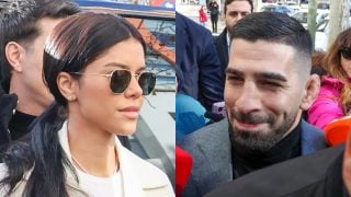 Topuria y Giorgina a su llegada a los Juzgados de Violencia. (Fotos: Gtres)