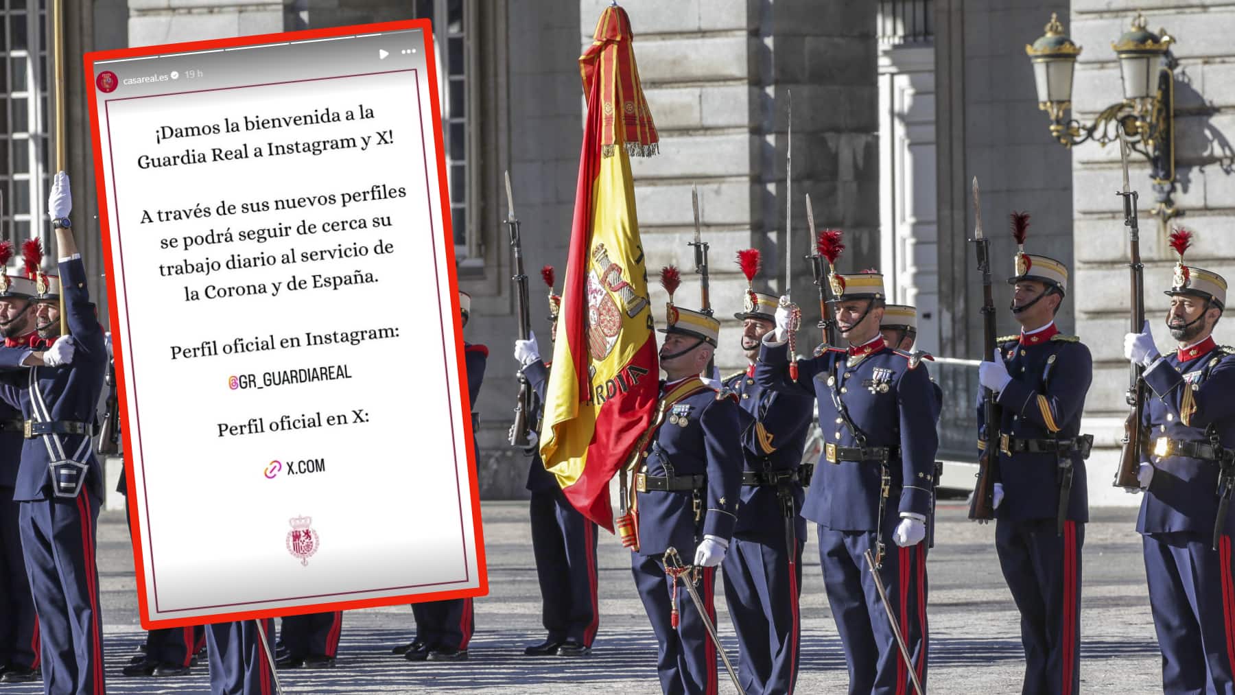 La Guardia Real estrena el nuevo año con su debut en redes sociales