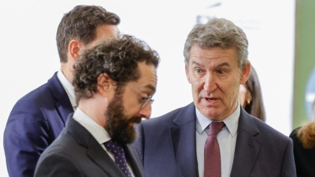 Alberto Núñez Feijóo en la entrega de premios. (Foto: Gtres)